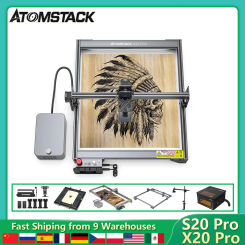 ATOMSTACK X20 Pro/S20 Pro 20W Laser Engraving Cutting Machine 400x400mm Fixed-Focus High-Energy Ultra-thin Laser with Air Assist