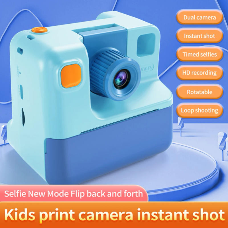 Description Picture 4 of itemKids Instant Camera 1080P Kids Camera Instant Print No Ink Printing Digital Camera 180°Flip Lens For Girls Boys