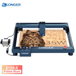 Longer B1 30W Laser Engraver Cutting Engraving Machine Strong Power Large work Area 450x440mm