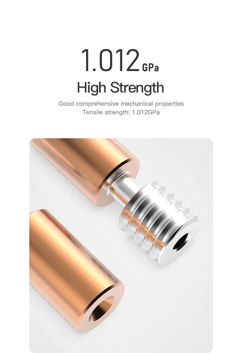 Description Picture 5 of itemCreality Original Copper Titanium Alloy Throat Tube Kit for Ender-3S1/Pro/CR-10 Smart Pro/Sermoon V1/Pro 3d Printer Parts