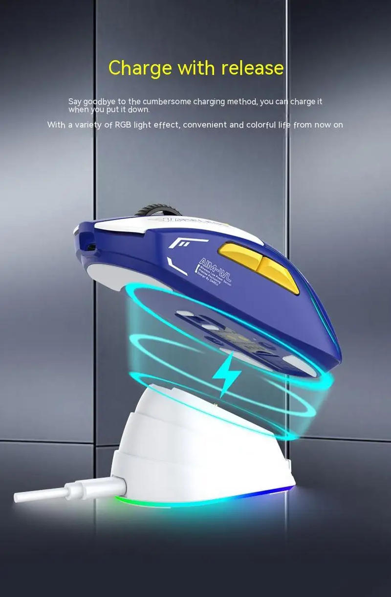 Description Picture 5 of itemDareu A950 Tri-Mode Bluetooth Wireless 2.4g Mouse Air Mouse Rgb Charging Base For Pc Gamer Kit Mice Office Laptop Accessories