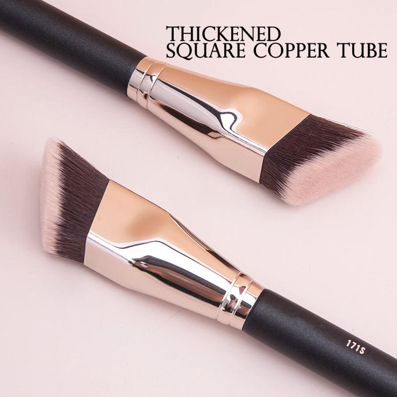 Description Picture 5 of itemNew M-171S Angled Cream Blush Brush Liquid Powder Makeup Brushes Liquid Blush Foundation Blending Brush Angled Foundation Brush