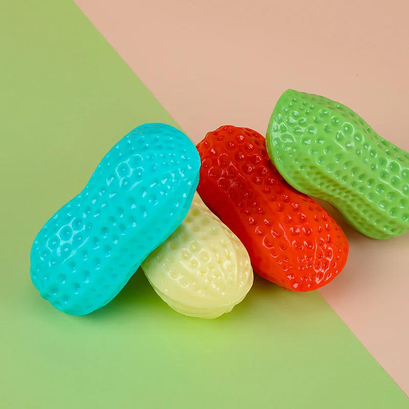 Description Picture 4 of itemDog Chew Toys Animal Squeaky Toy Creamy Peanut Bite Resistant Puppy Rubber Toy Teeth Cleaning Interactive Dog Toys Pet Supplies