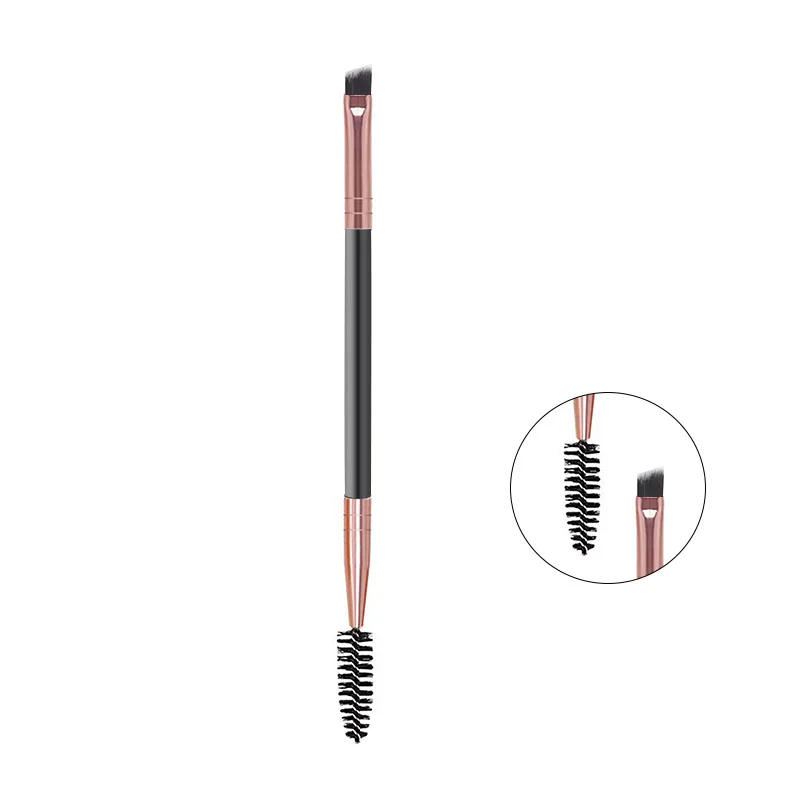 Description Picture 6 of item1Pcs White Double Head Eyebrow Brush Eyelash Curl Portable Small Angled Eyebrow Liner Spoolie Brush Women Makeup Cosmetic Tools