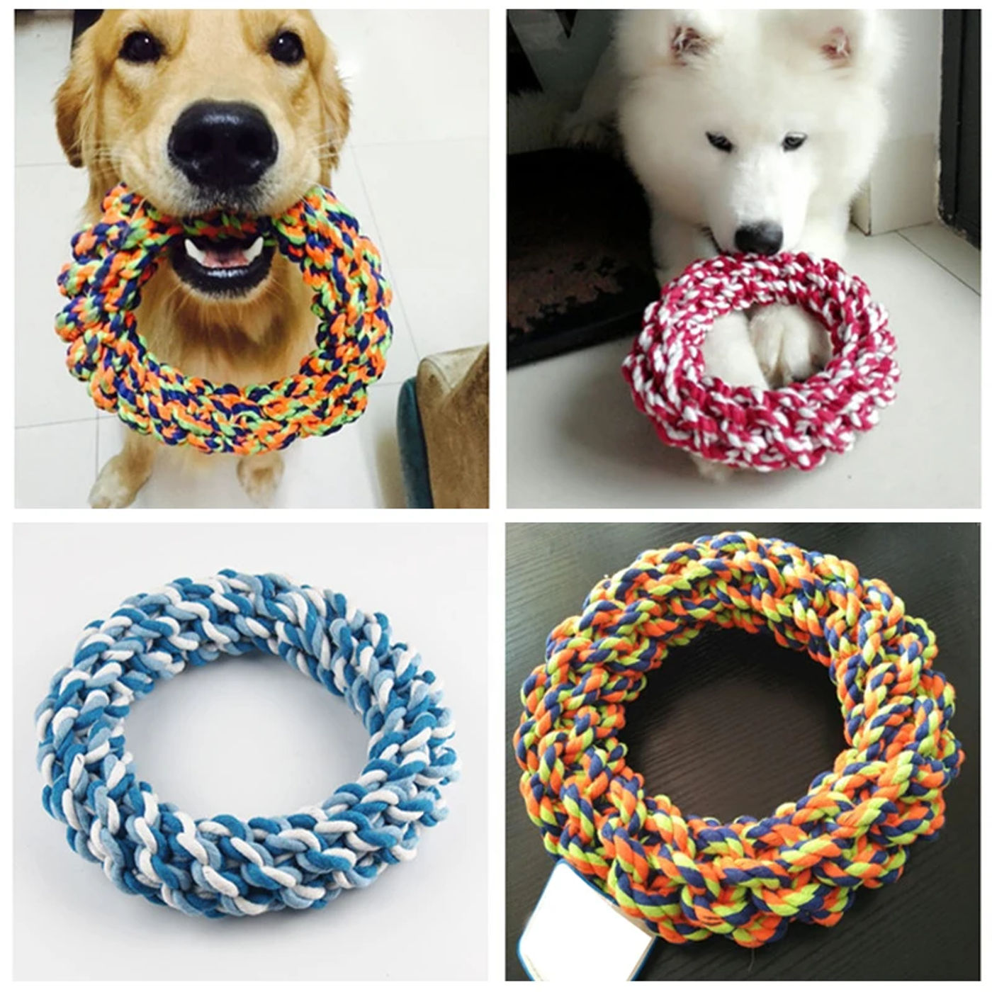 Description Picture 4 of itemDurable Big Dog Chew Rope Toy Bite Resistant Pet Toys for Medium Large Dogs Golden Retriever Pitbull Labrador mascotas Supplies