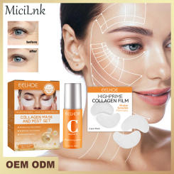 Facial Lifting and Firming High-Protein Collagen Film Water-Soluble Mask Fades Dark Circles Eye Bags Eye Mask Light Fine Lines