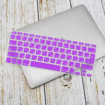 Russian English Keyboard Cover For Apple Macbook Pro Air 13 15 Soft TPU Waterproof keyboard stickers for Macbook EU US 13 15