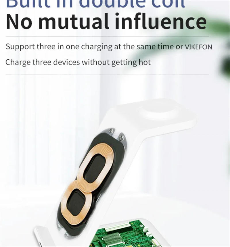 Description Picture 5 of item30W 3 in 1 Wireless Charger Stand Fast Charging Dock Station for iPhone 14 13 12 11 X XR 8 Apple Watch 6 7 8 iWatch Airpods Pro