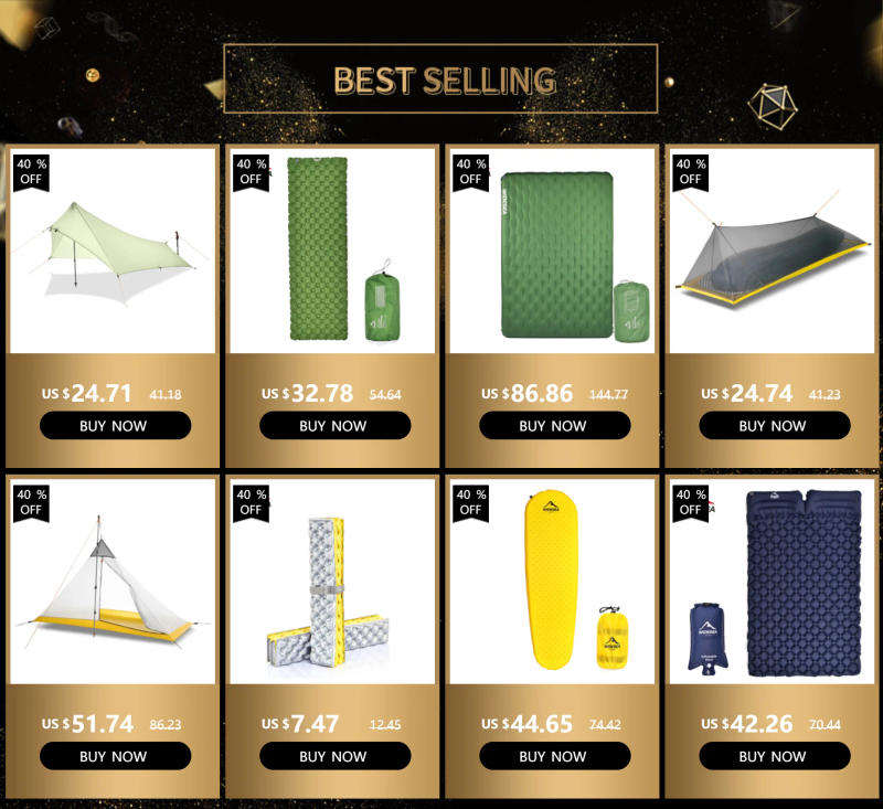 Description Picture 2 of itemWidesea Camping Inflatable Bag Ultralight Portable Folding Air Bag for Sleeping Pad Mattresses Outdoor Mat Hiking Trekking