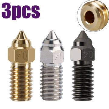 High Speed Nozzles For Ender 3 V3 SE Brass / Hard Steel / Plated Copper Nozzle For Spider Hotend Ender7 Ender 5 S1 Serise