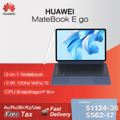 HUAWEI MateBook E Go 12.35 Inch WiFi/LTE 8GB/16GB 256/512GB/1T Snapdragon 8cx Touchscreen 120Hz Laptop Tablet 2-in-1WithKeyboard