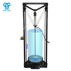 HE3D NEWEST reprap K280 delta 3D printer Heat bed Auto level Large size 280mm in diameter 600mm in height support multi material