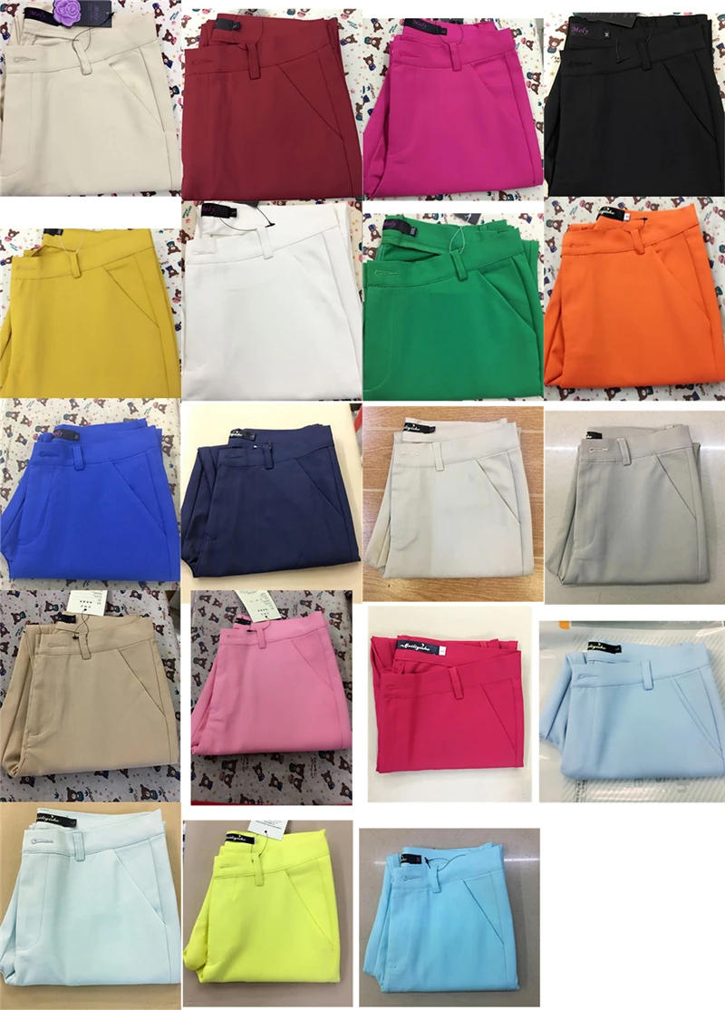 Description Picture 2 of itemOffice Lady High Waist Pencil Pants Women 2023 Spring Summer Skinny Pants 92cm Capris OL Fashion Black Work Straight Trousers