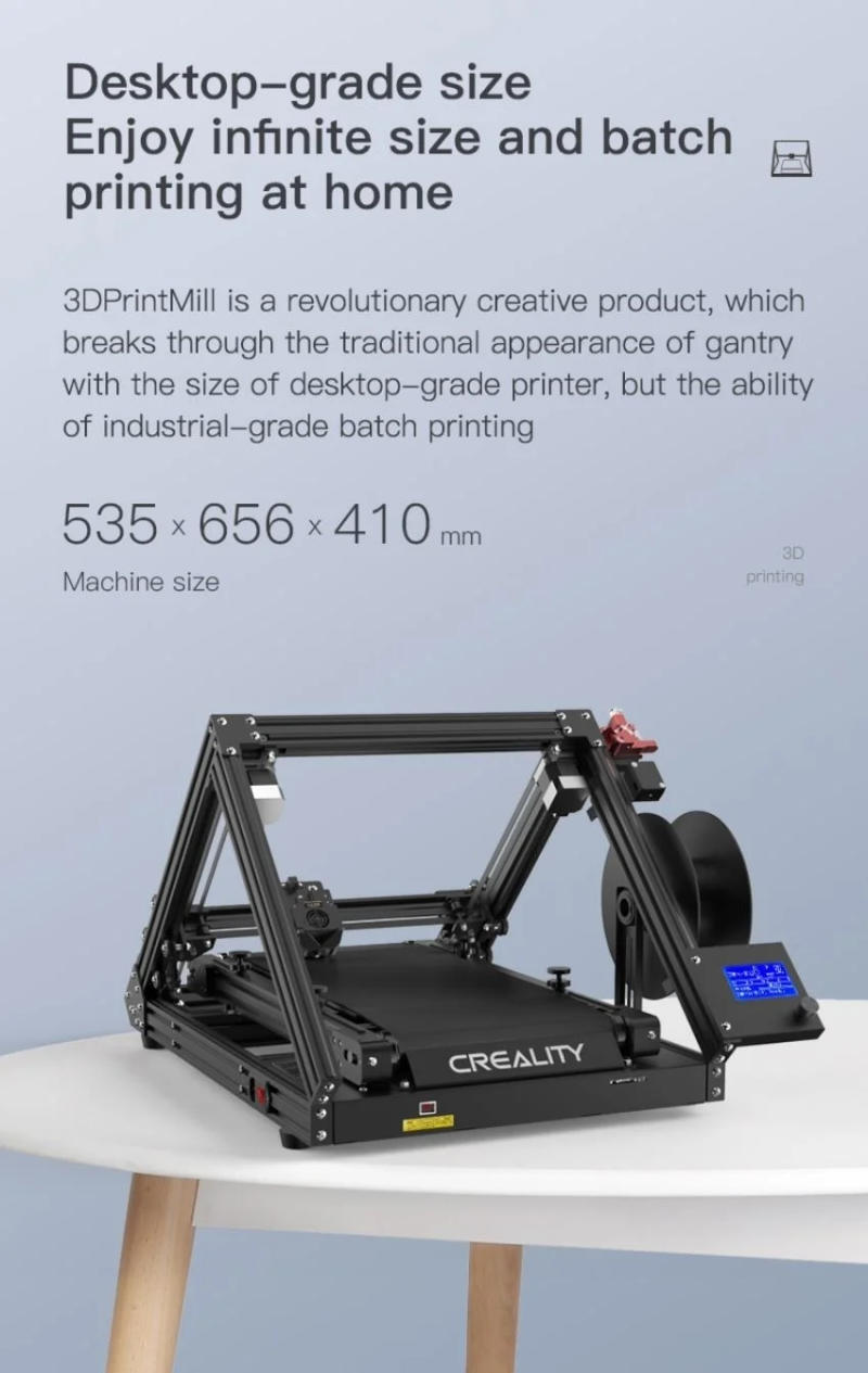 Description Picture 5 of item110V 220V 350W CR-30 Industrial Large-size 3D Printer Hand Operated Mold Batch Printing 3D Printer For Unlimited Entertainment