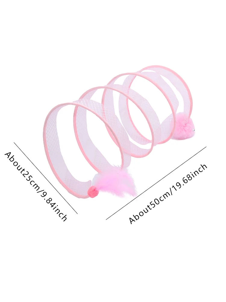 Pet cat toy Spiral cutout