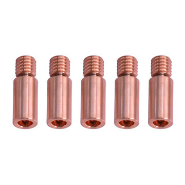 5PCS Original FLSUN 3D Printer V400 Heatbreak Throat Tube Thread Hotend Part Nozzle Heat Break 1.75mm Copper Plating Extruder