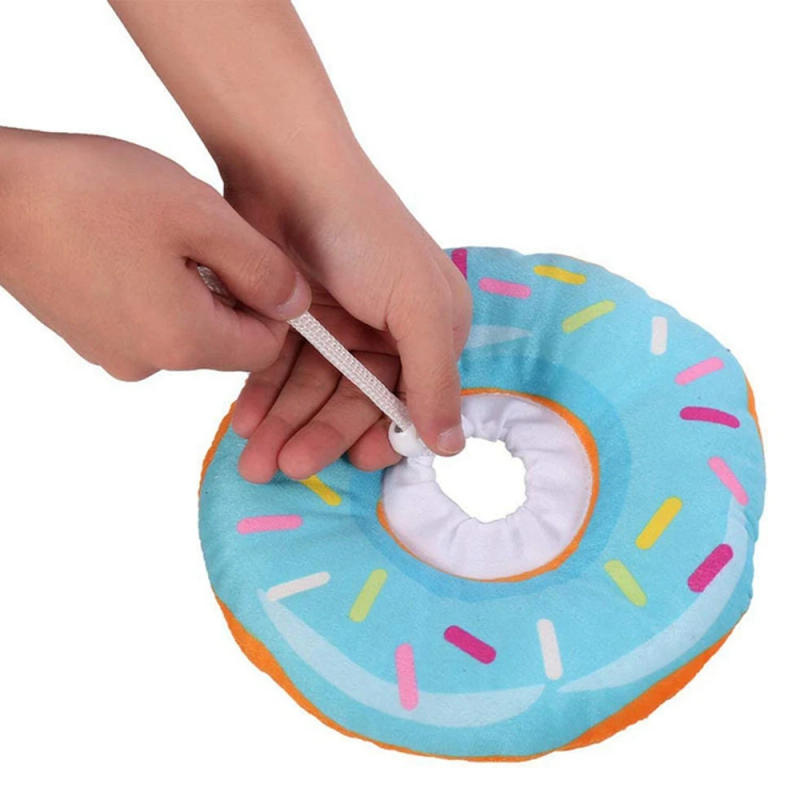 Description Picture 6 of itemPet Cat Donut Headgear Elizabeth Pet Protection Collars Recovery Cone Adjustable Cotton Blends Neck Prevent Bite Protection Coll