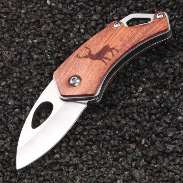 Multifunctional folding knife, outdoor camping hiking survival knife fruit knife