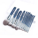 MyDestiny makeup brush-The Sky Blue 11pcs super soft fiber makeup brushes set-high quality face&eye cosmetic pens-synthetic hair