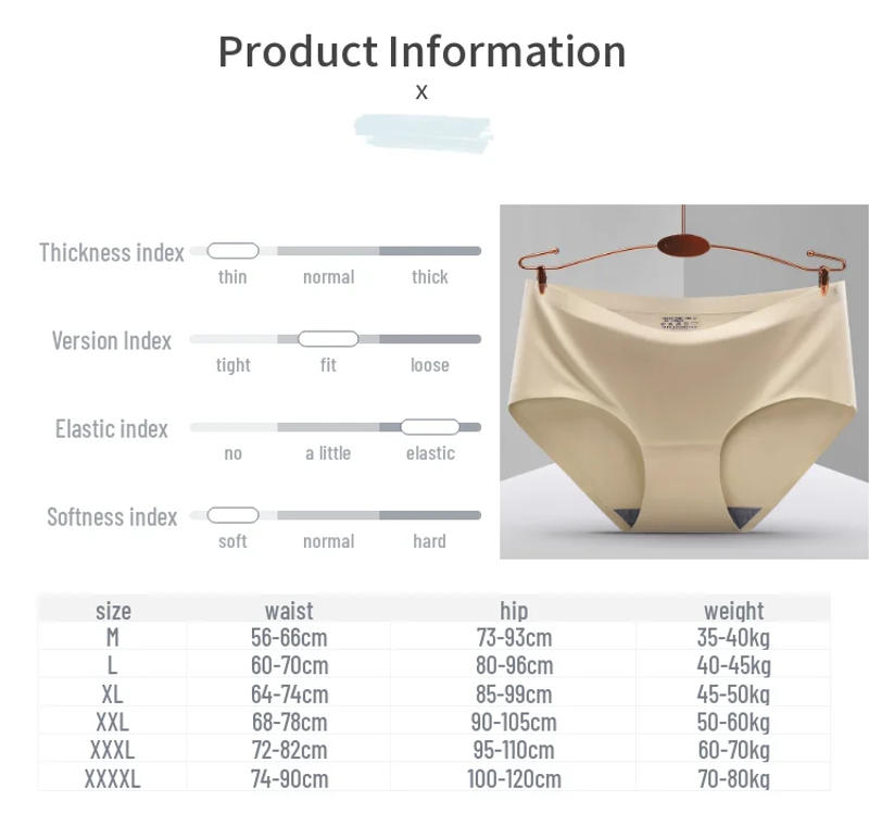 Description Picture 2 of itemTrowBridge 10PCS/Set Women's Panties Solid Seamless Underwear Plus Size Comfortable Briefs Silk Satin Lingerie Health Underpants