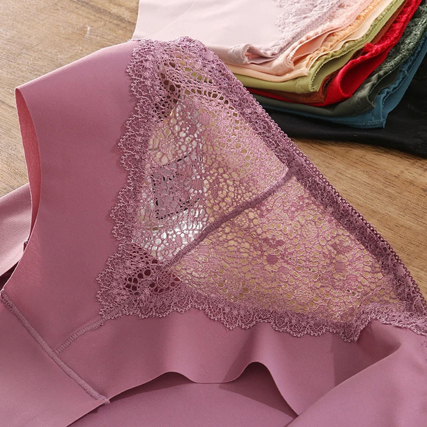 Description Picture 6 of itemBZEL 10PCS/Set Women's Panties Exquisite Sweet Lace Underwear Sexy Lingerie Silk Satin Briefs Woman Comfort Breathable Underpant