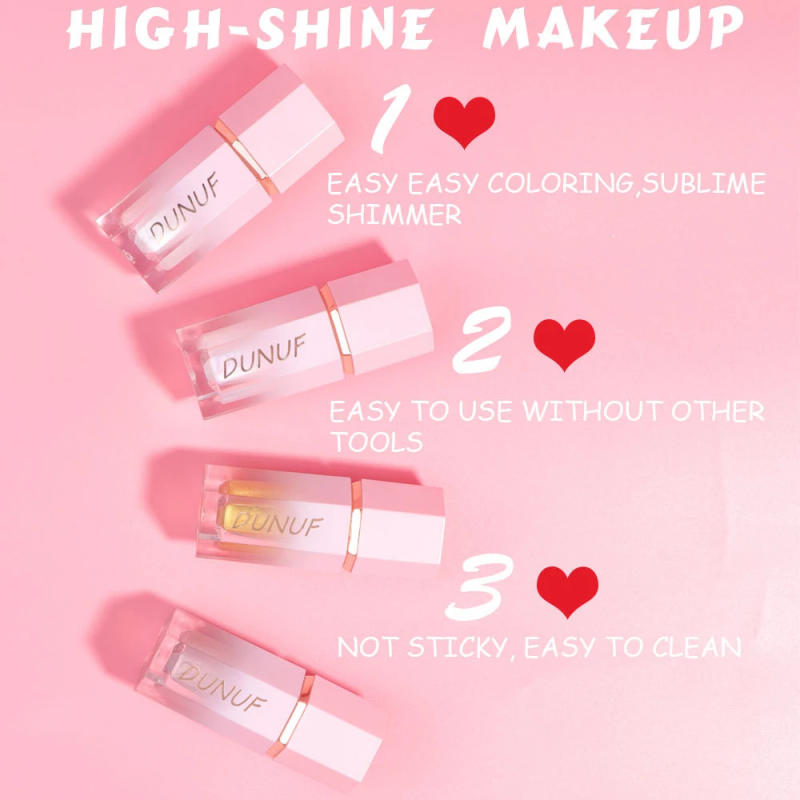Description Picture 6 of item1/4Pcs Liquid Concealer High Gloss Face Contouring Brighten Highlighter Natural Stereo Lasting Shaping Enahnce Outline No Smudge
