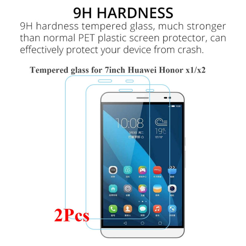 Description Picture 6 of item2Pcs/Pack Screen Protector for Huawei Honor X2 GEM-703L GEM-702L 0.3MM 9H Tablet Tempered Glass for 7'' Huawei Honor X1 7D-501U