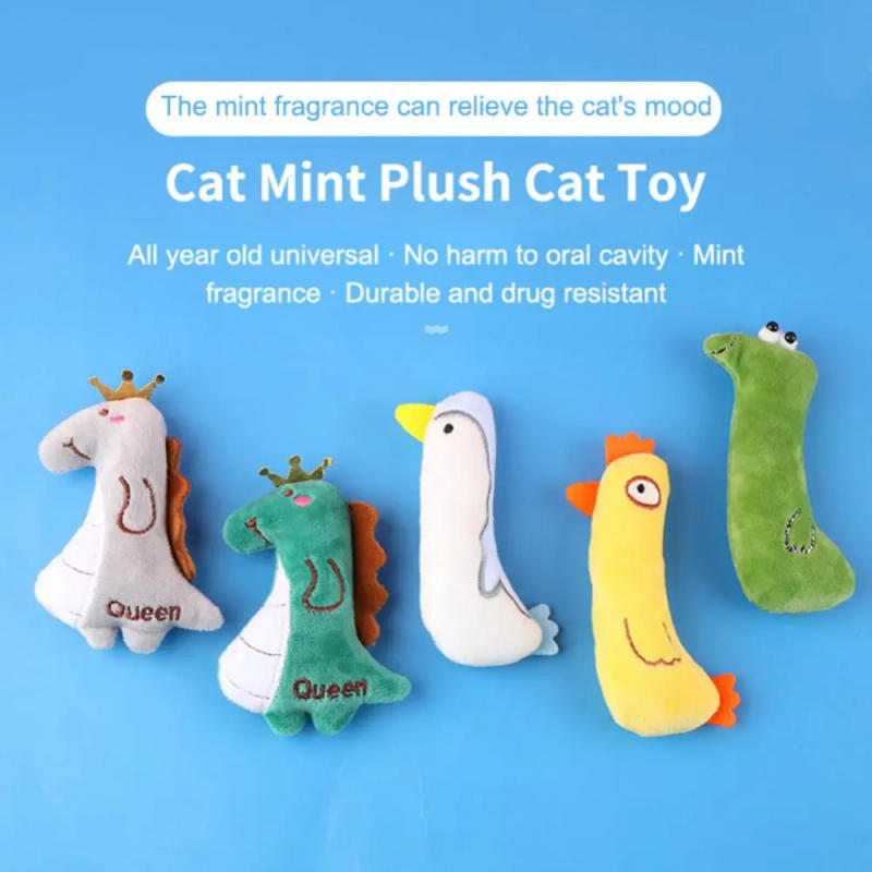 Description Picture 5 of itemCat Mint Toys Molars Chew Interaction Plush Toys Mice Shape Intelligence Bite Resistance Scratch Bite Self Hi Molars Teeth Clean