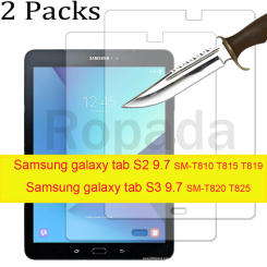 2PCS for Samsung galaxy tab S2 9.7 SM-T810 SM-T815 Tempered glass screen protector 2.5D 9H 0.33 tablet front cover film