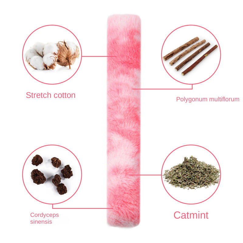 Description Picture 4 of itemInteractive Cat Chew Toys Kitty Kick Sticks Soft Plush Catnip Toy Durable Cat Kick Toy for Teeth Cleaning and Indoor Playing
