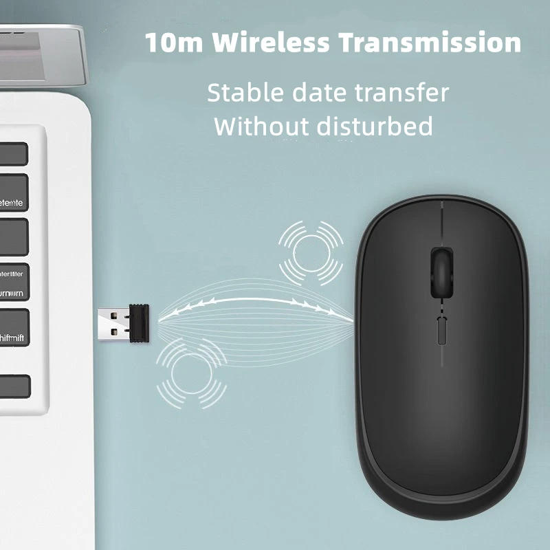 Description Picture 6 of item2.4 Ghz USB Wireless Mouse Silent Ergonomic Computer For Mac Tablet Macbook Air Laptop Notebook PC USB Gaming Mouse Home Office