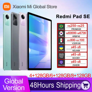 Xiaomi Redmi Pad SE Global Version Mi Tablet Snapdragon® 680 128GB / 256GB Quad speakers Dolby Atmos® 11