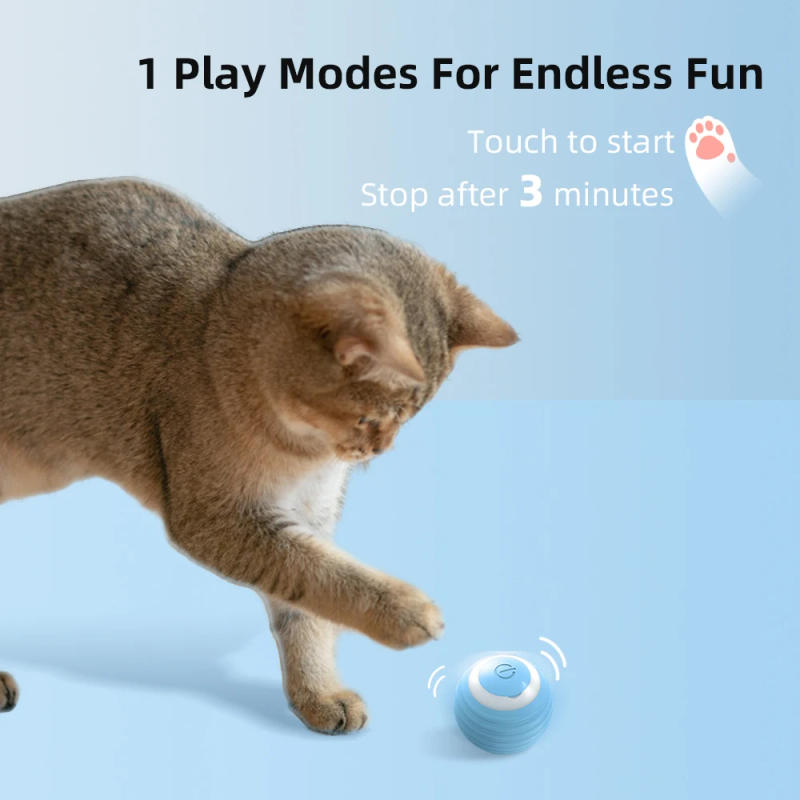 Description Picture 5 of itemCat Interactive Ball Smart Cat DogToys Electronic Interactive Cat Toy Indoor Automatic Rolling Magic Ball Cat Game Accessories