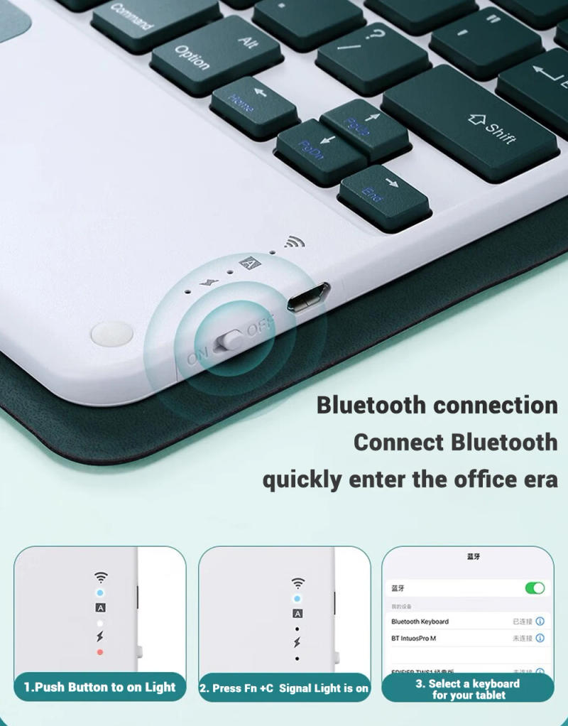 Description Picture 4 of itemEMTRA For Samsung Galaxy Tab Keyboard Case For A8 10.5 S6 Lite 10.4 S7 S8 11in S7 Plus S7 FE S8 Plus 12.4 inch Case Tablet Cover