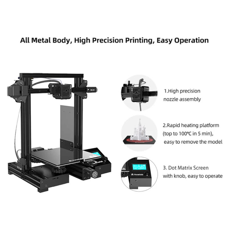 Description Picture 3 of itemVoxelab Aquila 3d Printer Silent Mainboard DIY 3d Printer Kit Open Source 220*220*250mm Carborundum Building Bed Resume Printing
