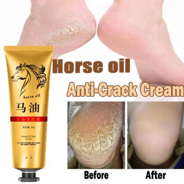 Anti Crack Foot Cream Heel Cracked Repair Horse Oil Cream Smooth Removal Dead Skin Callus Anti-Drying Hand Feet Skin Care 30g