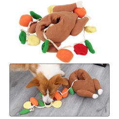 Pet Products Turkey Plush Food Training Pet Interactive Puzzle Feeder Dog Cat Toy Dog Chew Toys Hide Food Toys