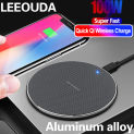 100W Wireless Charger for iPhone15 14 13 12  Xs Max X XR Plus Super Fast Charging Pad for Ulefone Doogee Samsung Note 9 Note S21