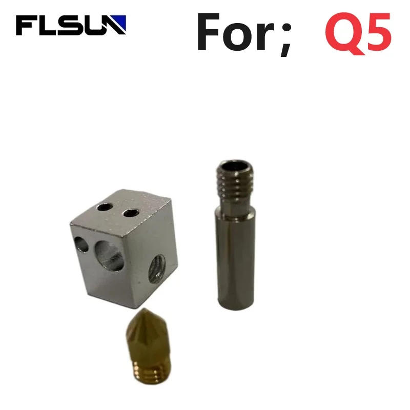 Description Picture 5 of itemFLSUN 3d Printer Accessories For QQS PRO Q5 Original High Quality  0.4mm Nozzle Module Print Head  Extrusion Head Parts