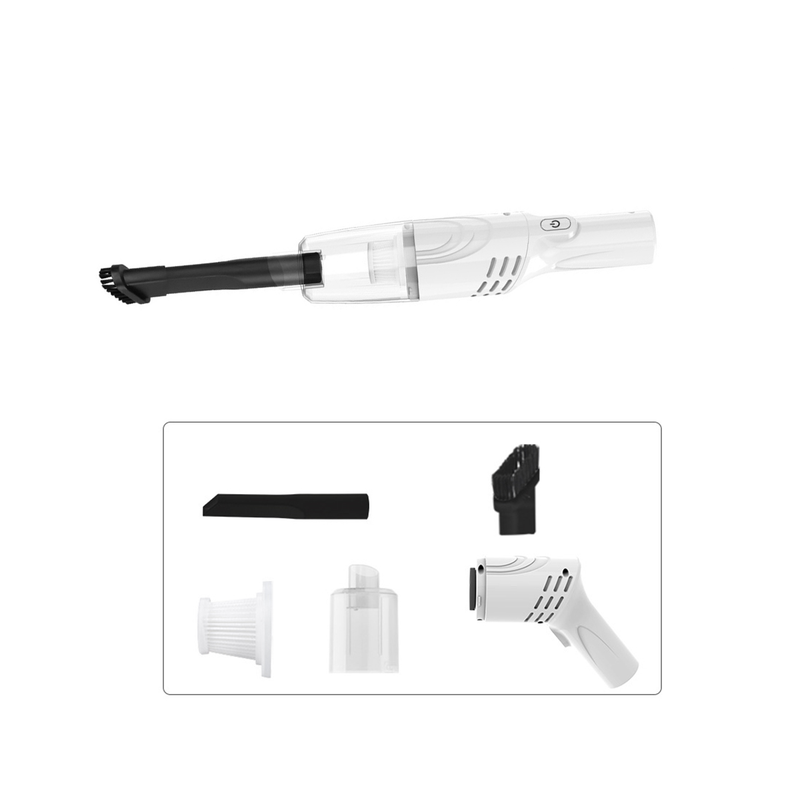 Description Picture 2 of item3 in 1 Car Vacuum Cleaner 8000PA Super Suction Household Portable Rechargeable Handheld Keyboard Vacuum Cleaner White