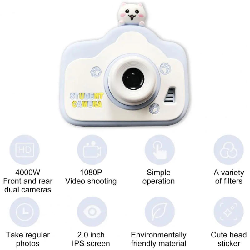 Description Picture 6 of itemKids Camera Digital Dual Camera HD 1080P Video Camera Toys Mini Cam Color Display Children Birthday Gift Kids Toys For Kids