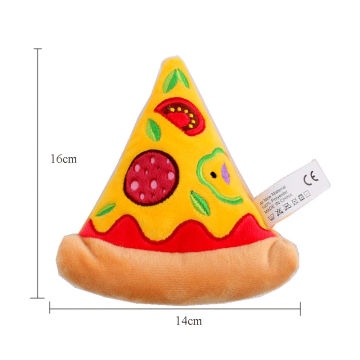 Cute Plush Dog Toys Creative Burger Funny toy Interactive Squeaky Chew Bite Toy Pet Accessories Supplies Hamburg/Ice Cream/Pizza