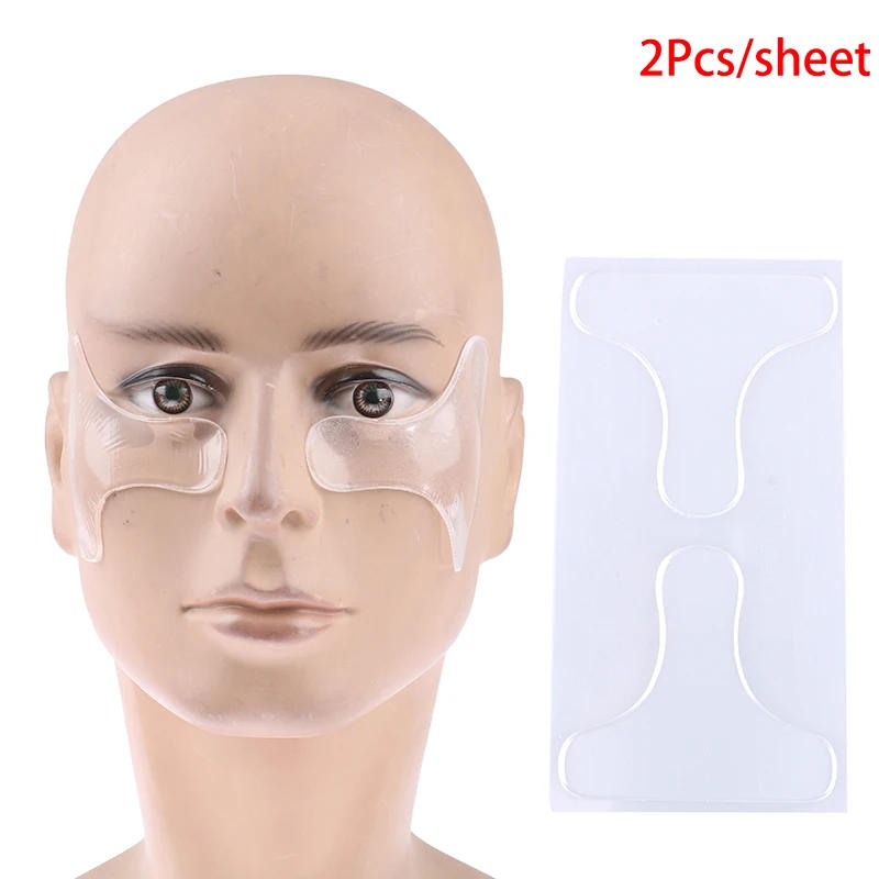 Description Picture 2 of item1Pair Reusable Face Lifting Anti Wrinkle Eye Face Pad Silicone Overnight Remove Lines Facial Beauty Tool