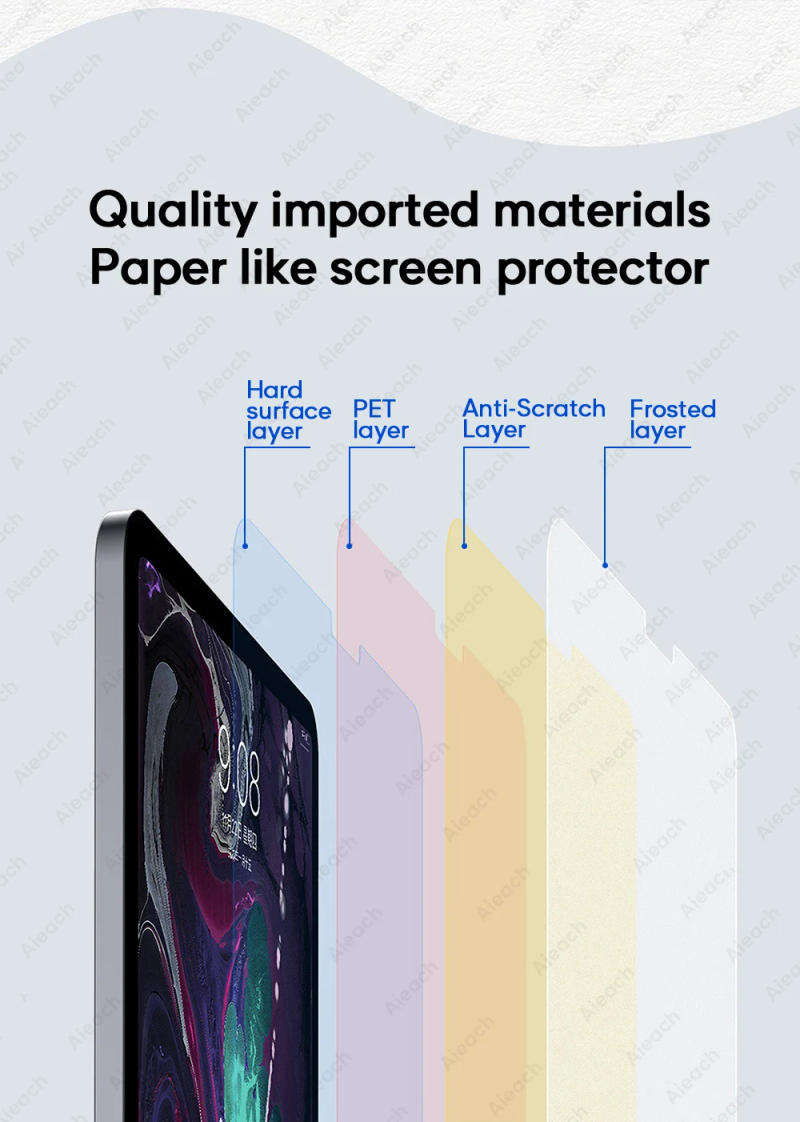 Description Picture 6 of itemLike Writing On The Paper Screen Protector Film For Iconic Brand Tab M10 HD 10.1'' TB-X505F X505L X605F X605L Matte PET Painting Write