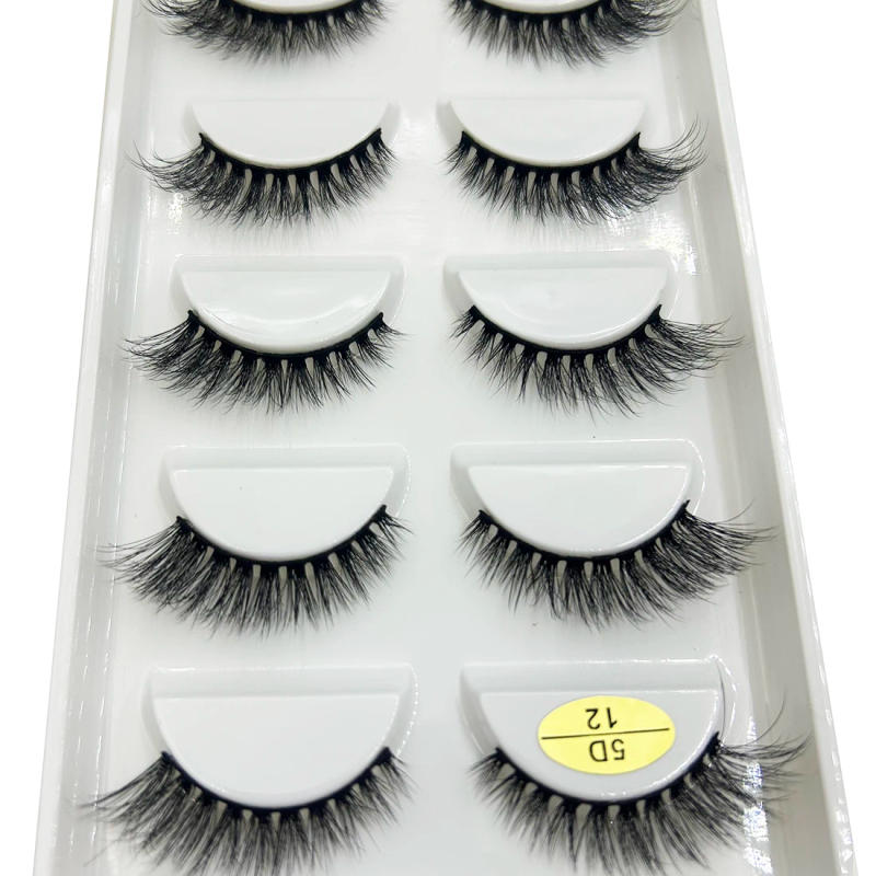 Description Picture 5 of item19 Style 5 Pairs Half eye Lash 3D Natural Mink False Eyelashes Makeup Eyelash Fake Eye Lashes Faux Cilios Make Up Beauty