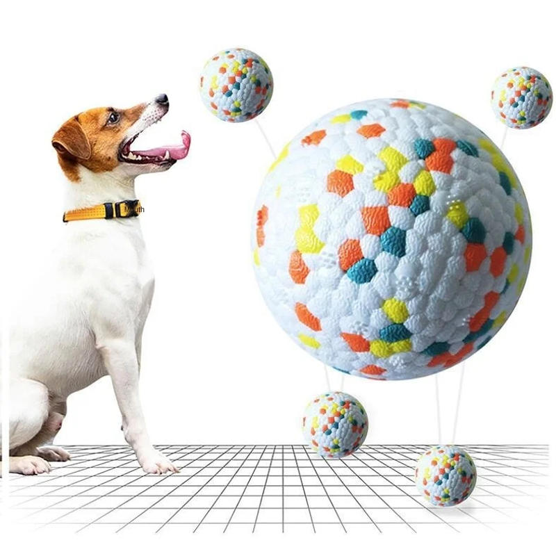Description Picture 3 of itemIndestructible Dog Ball Toys for Aggressive Chewers Bouncy Solid Ball for Large Middle Dogs Puppy Teeth Cleaning Toys