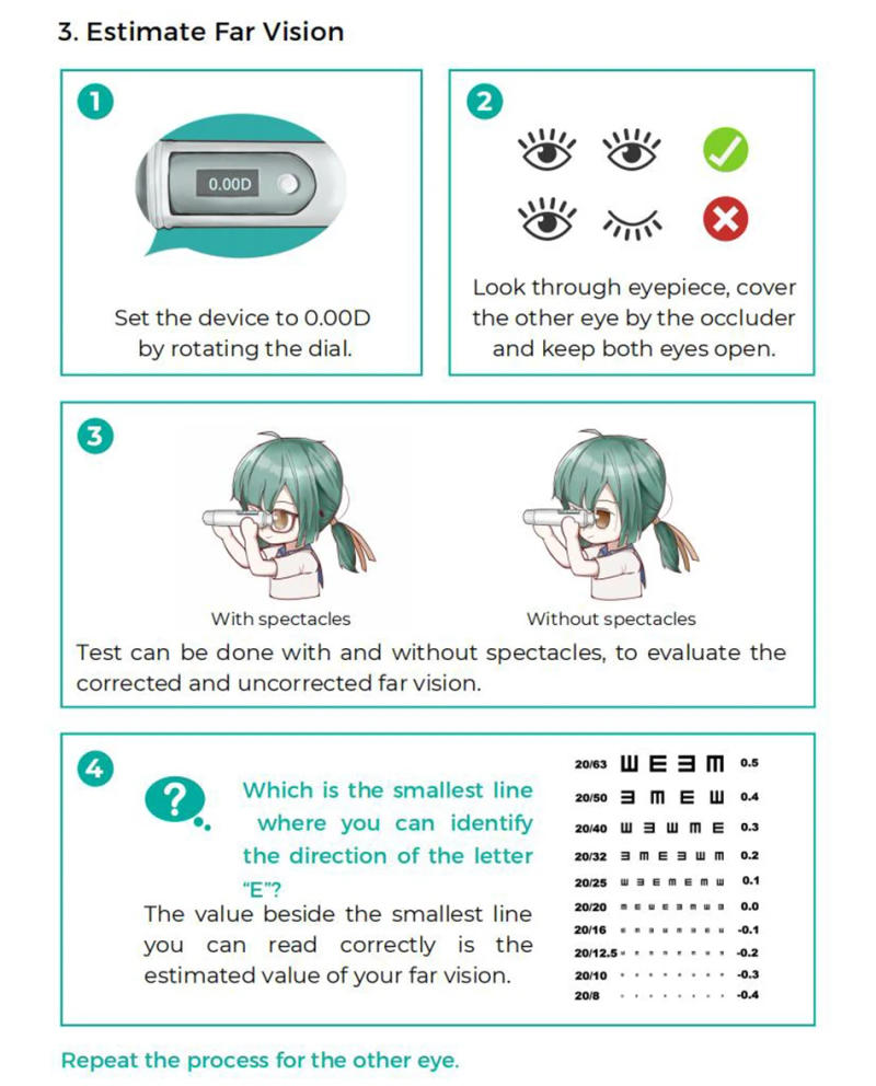 Description Picture 5 of itemAIST Eye Care Handheld Manual Refractometer with WiFi Low Vision and Amblyopia Test Refractor Optical Equipment Free Shipping