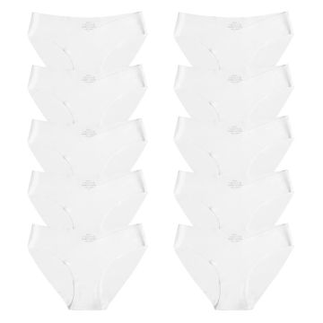 10 Pieces Women's Silk Briefs Sexy