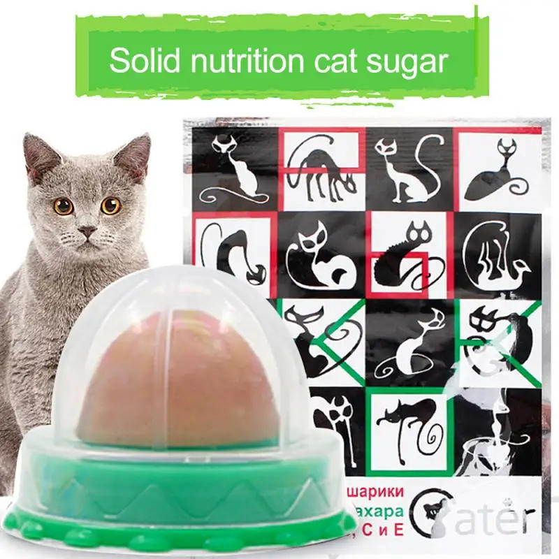 Description Picture 2 of itemCat Catnip Cat Toys Healthy Nutrition Cat Lollipop Cat Mint On The Wall Pet Products Cat Energy Ball Candy Snacks Goods For Cats