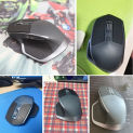 Fully-Wrap Mouse Skin Anti-slip Tape Mouse Skates Side Stickers for  MX Master 2S Mouse Black W3JD